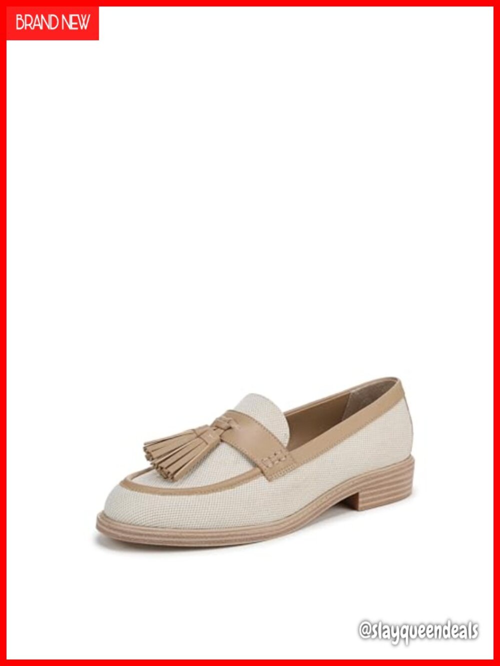 Franco Sarto Carolyn Low Slip-on Loafers Fabric Upper Almond Toe